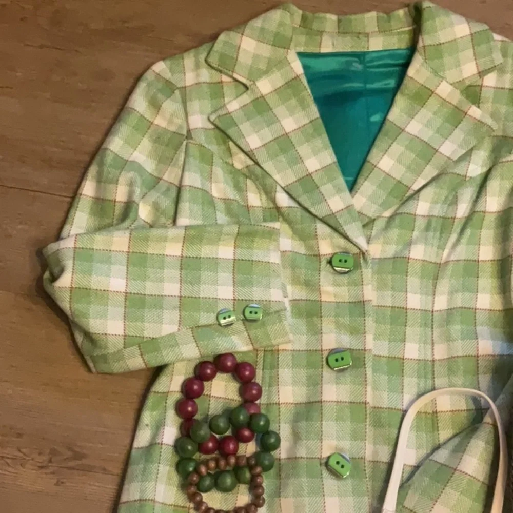 Colorful Abstract Women's suit blazer pants lined - Picture 15 of 15